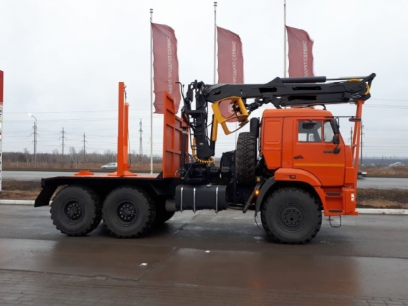 Лесовоз на шасси КАМАЗ 43118 (Е5) с МАЙМАН-110S