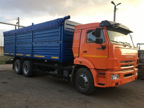 Бортовой зерновоз КАМАЗ 65115 29м³