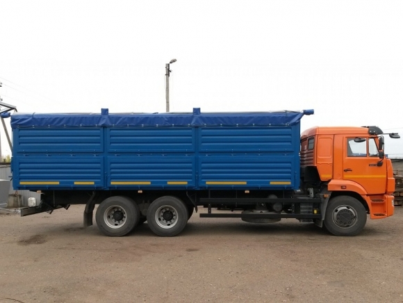 Бортовой зерновоз КАМАЗ 65115 29м³
