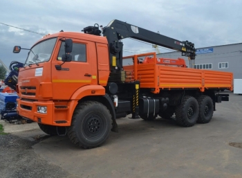 Бортовой автомобиль КАМАЗ 43118 (6x6) с КМУ HIAB 160TM-6