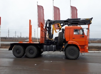 Лесовоз на шасси КАМАЗ 43118 (Е5) с МАЙМАН-110S