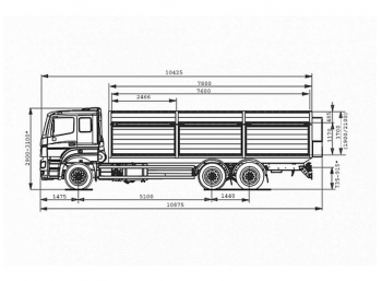 чертеж зерновоза КАМАЗ-65207-88002