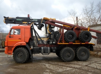 Трубовоз на шасси КАМАЗ 43118 (Е5) с МАЙМАН-110S