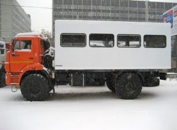 Автобус вахтовый с грузовым отсеком, 10 места КАМАЗ 43502